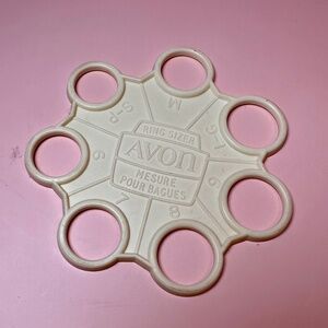 Vintage Avon Ring Sizer Wheel • Plastic Measuring Tool • 1960s–70s Collectible
